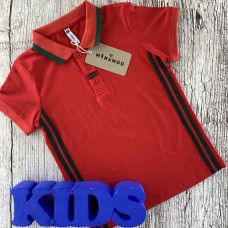 Рубашка-поло с коротким рукавом красный оттенок