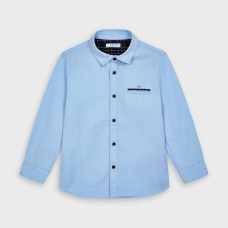 Рубашка Mayoral (Майорал) для мальчика голубого оттенка
