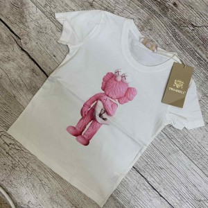 Футболка с принтом белый оттенок Футболка с принтом белый оттенок