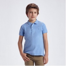 Рубашка-поло для мальчика Mayoral (Майорал) голубой оттенок
