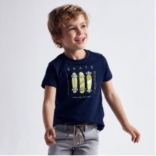 Комплект футболок Mayoral (Майорал) на мальчика сине-молочный оттенок