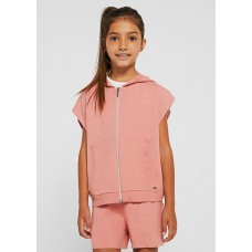 Спортивный костюм : кофта и шорты на девочку Mayoral (Майорал) розовый оттенок