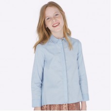 Блузка на девочку Mayoral (Майорал) оттенок голубой цвета неба